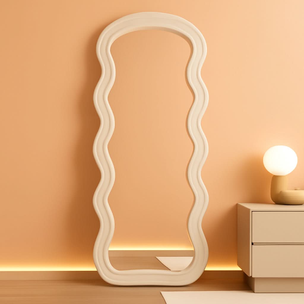 71 Inch Full Length Freestanding Floor Mirror White