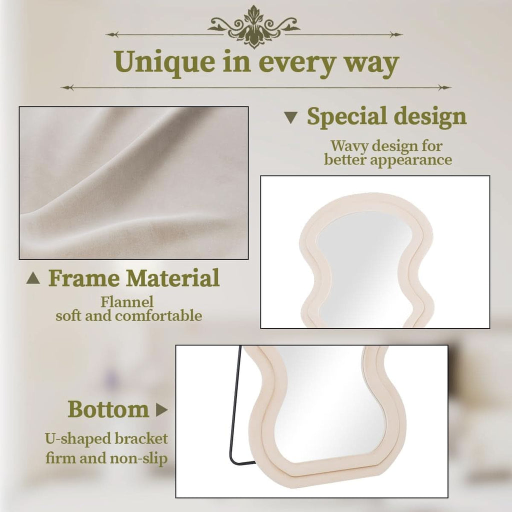 71 Inch Full Length Freestanding Floor Mirror White