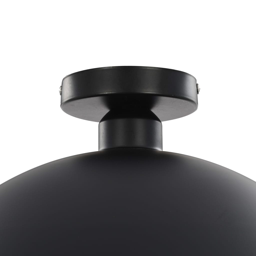 Plafonniers 2 Pcs Noir Et Doré Semi-Sphérique E27