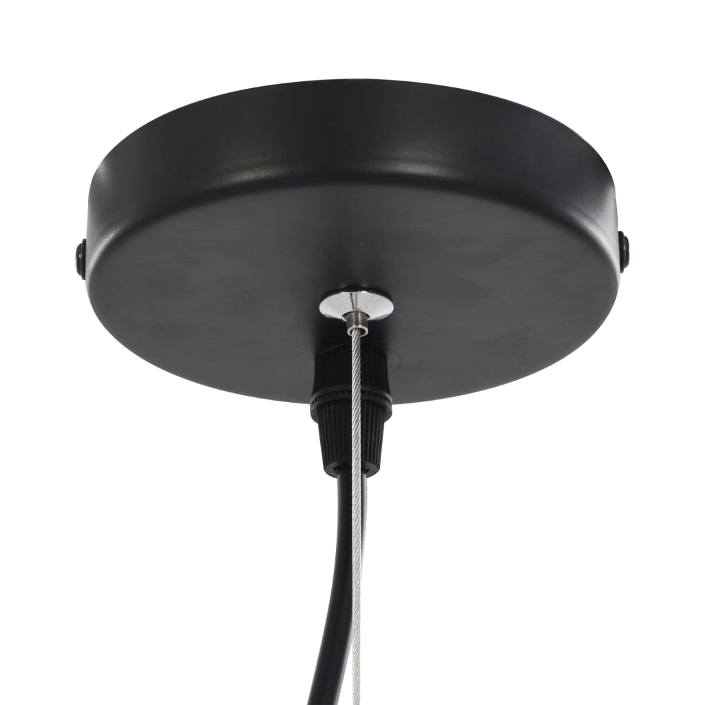 2 Pcs Plafonniers Noir Et Doré Semi-Sphérique E27