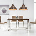 Plafonnier 2 Pcs Semi-Sphérique Couleur Cuivre