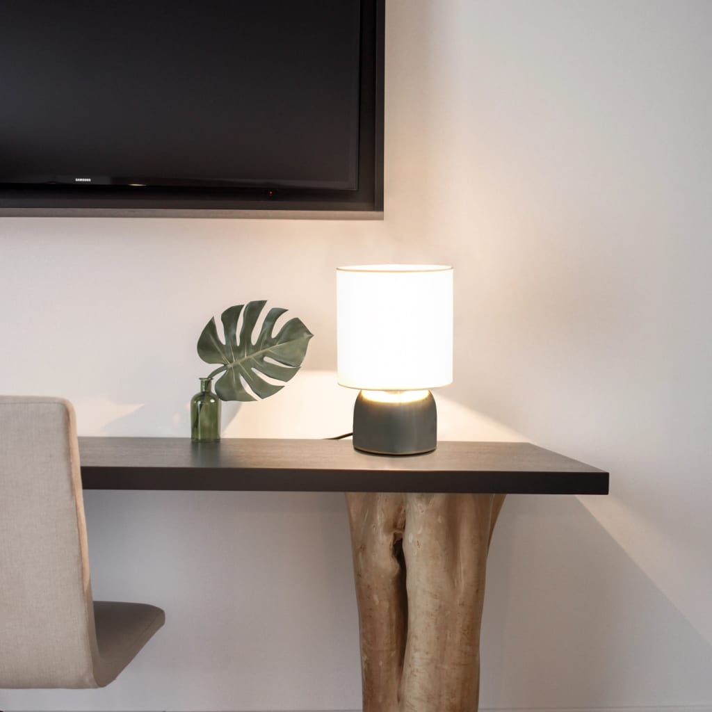 Lampes De Table 2 Pcs Bouton Tactile Blanc E14