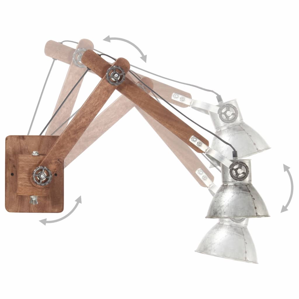 Lampe Murale Style Industriel É Rond E27