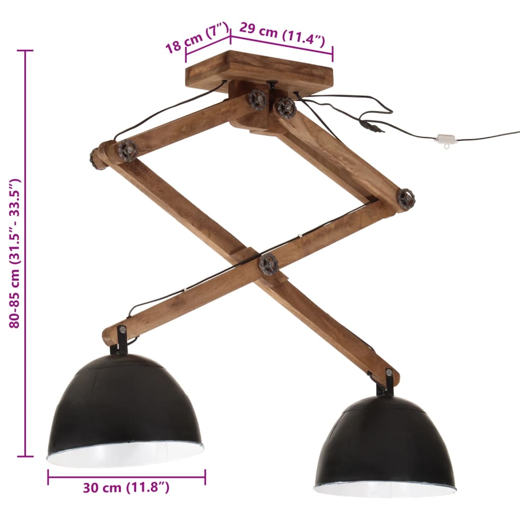 Plafonnier 25 W 29X18X85 Cm E27