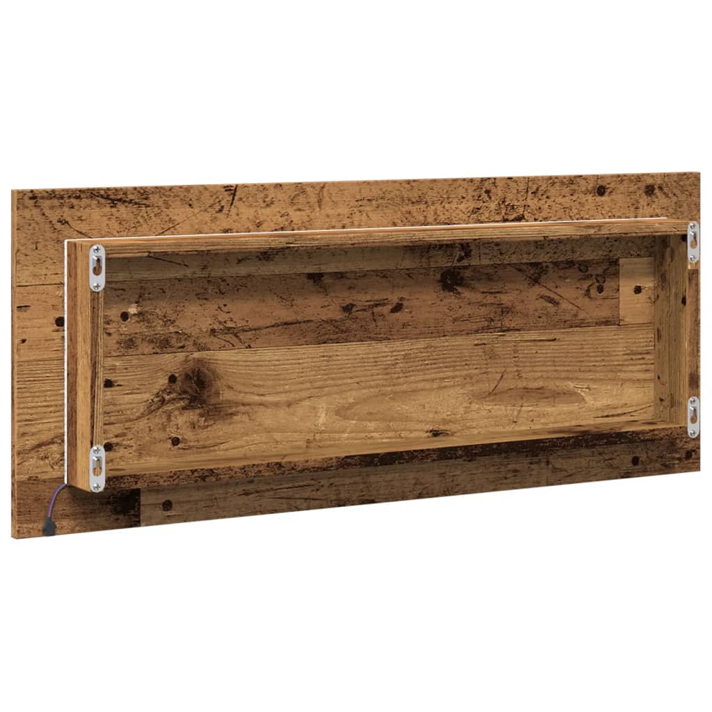 Miroir De Salle De Bain À Led Bois D'ingénierie