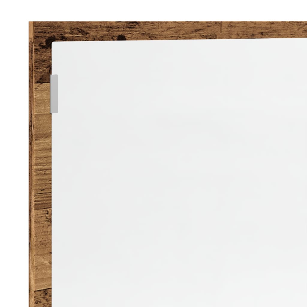 Miroir De Salle De Bain À Led Bois D'ingénierie