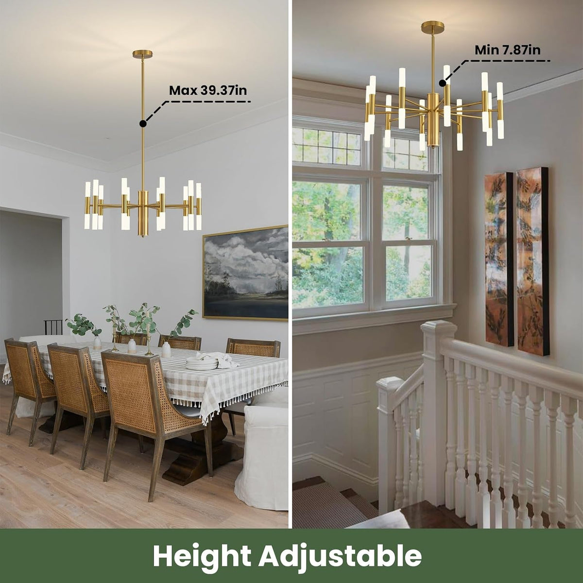 Modern Gold 20 Light Ceiling Chandelier For Home