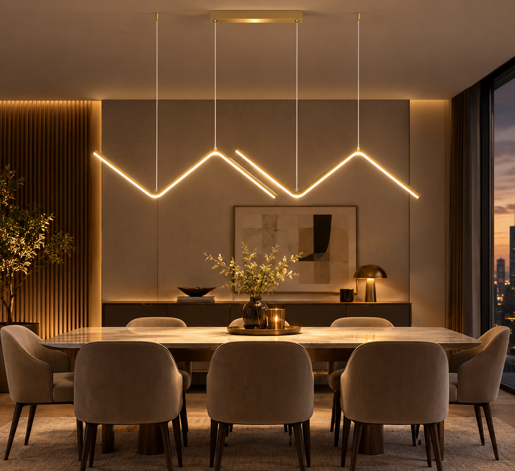 Suspension LED moderne et luxueuse – Luméa