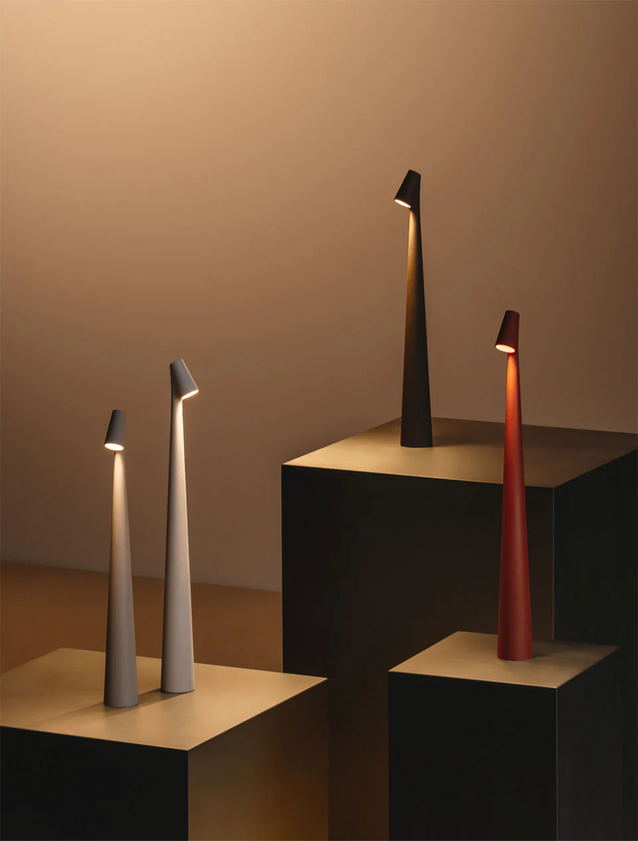 Lampe portable nordique – Design sculptural moderne d’inspiration africaine