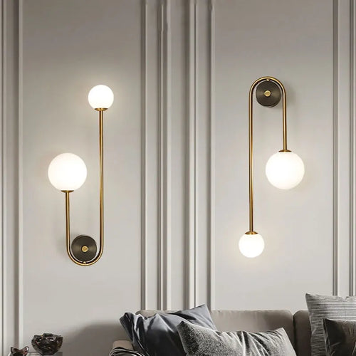 Applique murale LED dorée moderne – Élégance pour chambre et salon