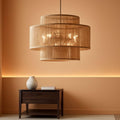 Twenty Four Inch Handwoven Chandelier Dining Room Fixture